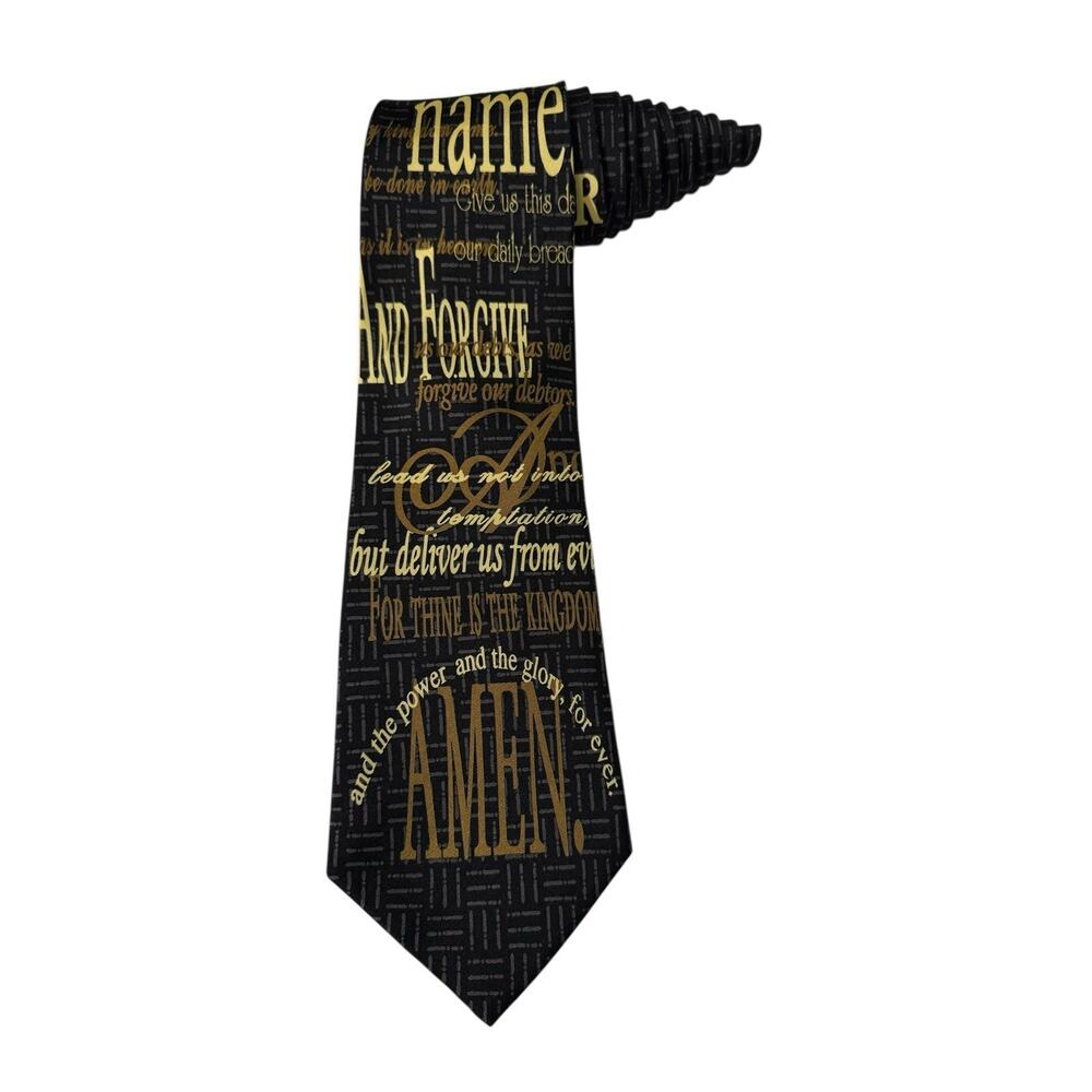 Eagle Neckwear The Lords Prayer Religious Christian Novelty Necktie 100% Silk